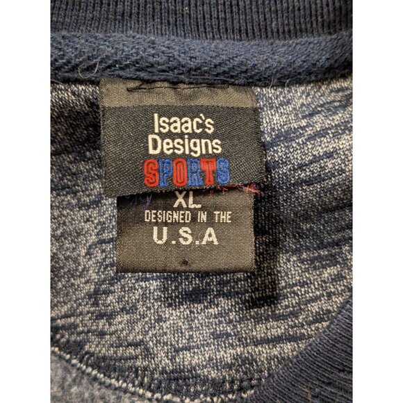 Isaacs Designs Sweatshirt Mens XL Pullover Fleece Alaska Embroidered Husky Dog - Picture 4 of 4